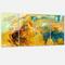 Designart - Abstract Yellow Collage - Large Abstract Canvas Print